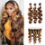 4/27 Highlight Body Wave Bundles With 13x4 Lace Frontal