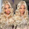 613 Blonde Body Wave Human Hair 13x4 13x6 Lace Front Wig