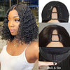Glueless & Protective Deep Wave V Part Bob Wig Human Hair