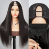 Straight Hair U/V Part Wig 2×4 Opening Size Affordable Pull Go Drawstring 200% Density