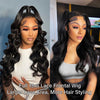 Body Wave 13x6 Full Frontal Pull Go Drawstring Glueless Wig HD Lace Pre-everything