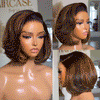 Highlight Layer Cuts Bob Wig C Side Part 6×5 Pre-everything Wear & Go Glueless Human Hair Wig