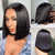 Bone Straight Bob Wig Blunt Cut 6×5 Glueless Wig Middle/C Part Double Drawn Raw Vietnamese Hair