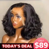 Short Loose Bouncy Curls 6x5 13x4 HD Lace Glueless Wigs 180% Density