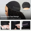 Raw Burmese Curly Half Wig With Spiral Curly Ends Flip Over Quick Weave Glueless Install Human Hair Wig