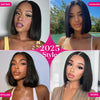 Bone Straight Bob Wig Blunt Cut 6×5 Glueless Wig Middle/C Part Double Drawn Raw Vietnamese Hair