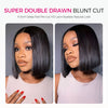 Bone Straight Bob Middle Part 2×6 Pre Cut HD Lace Glueless Wig Double Drawn Raw Vietnamese Hair