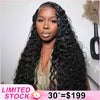 Flash Sale 6×5 13×6 Water Wave Pull Go Glueless Wig Pre-everything Natural Hairline 250% Density