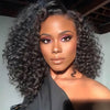 Natural C-Part Bouncy Deep Short Cut Wig Pull Go Glueless Scalp Vibe Pre Everything