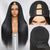 Yaki Straight U/V Part Wig Natural Scalp Look 180% Density Human HairHuman Hair Wigs