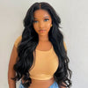 Body Wave U/V Part Wig No Glue Easy Install Human Hair Wig With Drawstring