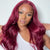 99j burgundy straight body wave 5x5 13x4 lace front wig