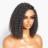 Upretty hair pre-bleached knots bohemian curly glueless 5x6 hd lace bob wig