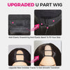 Loose Body Wave Layered Cut U Part Wig Human Hair Wig 180% Density