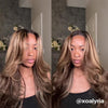 Balayage Highlight Glueless Wig Pre Cut 6x5 HD Lace Pre Bleached Knots