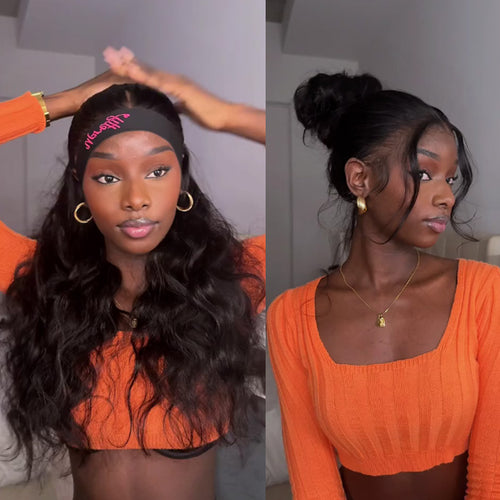 Invisi-Drawstring 360 Lace Frontal Wig Bleached Knots Body  display picture 1