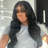 Body Wave Glueless Wig With Bangs Pre Cut 6x5 HD Lace Wear Go Wig