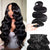 Seamless Clip In Hair Extension Body Wave Human Hair Natural Black Color 7pcs/pack