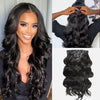 Seamless Clip In Hair Extension Body Wave Human Hair Natural Black Color 7pcs/pack