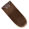 Seamless Clip In Hair Extension Straight Human Hair Brown Color