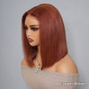 Dark Brown/99j/Copper Brown Pre Cut 6x5 HD Lace Straight Glueless Bob Wig