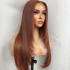 Copper Brown Straight Layer Cut Glueless Wig Pre-cut 6x5 Hd Lace Wig