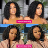 Deep Wave Pre Cut 6x5 HD Lace Glueless Bob Wig Pre Bleached Knots