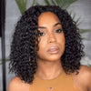 Deep Wave Pre Cut 6x5 HD Lace Glueless Bob Wig Pre Bleached Knots