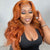 ginger body wave lace front wig