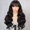 Pre Cut 5x5 HD Lace Body Wave Wear Go Glueless Wig With Bangs