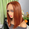 reddish brown 4x6 glueless hd lace bob wig