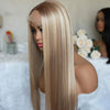 Blonde Highlight 16/613 Straight Body Wave 13x6 Lace Front Wigs