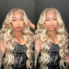 Blonde Highlight 16/613 Straight Body Wave 13x6 Lace Front Wigs