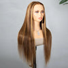 Straight Highlight P4/27 Human Hair Pre Cut 6x5 Lace Glueless Wig 13x4 Lace Front Wigs