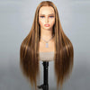 Straight Highlight P4/27 Human Hair Pre Cut 6x5 Lace Glueless Wig 13x4 Lace Front Wigs