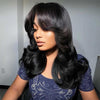 Loose Wave U Part Wig Trendy Layered Cut Style Human Hair Shoulder Length Wig