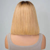 Ombre Honey Blonde Straight Short Bob Wig Wear Go 6x5 HD Lace Wig