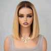 Ombre Honey Blonde Straight Short Bob Wig Wear Go 6x5 HD Lace Wig