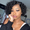 Glueless Pixie Cut Water Wave Short Bob Wig 13x4 HD Lace Front Wigs