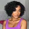 Pre-bleached knots short curly hair wig glueless minimalist hd lace wig