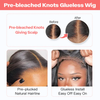 Upretty hair pre-bleached knots bohemian curly glueless 5x6 hd lace bob wig