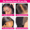 Skin Melt HD Lace Wigs Loose Deep Wave 13x4 13x6 Full Frontal Glueless Wigs Bleached Knots