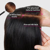 Glueless Barrel Curl Pre Cut 5x6 HD Lace Closure Short Wavy Wear Go Wig Bleached Knots
