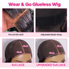 Pre-Bleached Knots Deep Wave 4x4 5x6 Pre Cut HD Lace Wear Go Wigs