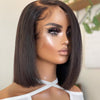 Super Natural Glueless Straight C-Side Part Minimalist HD Lace Bob Wigs