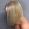 Ash Blonde Pre Cut 6x5 Lace Glueless Bob Wig Straight Human Hair 13x6 Lace Front Wigs