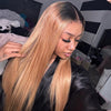 Ombre Honey Blonde Wear Go Wig Pre Cut 5x6 HD Lace Straight And Body Wave Glueless Wigs
