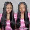 Pre Cut 9x6 HD Lace Straight Wear & Go Glueless Wig Pre-bleached Knots