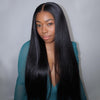 Pre-bleached Knots Super Natural Straight Glueless Wigs Breathable HD Lace Wig