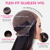 Upgraded Flexi-Fit Glueless Wig Deep Wave 6x5 9x6 HD Lace Wig Pleached Knots